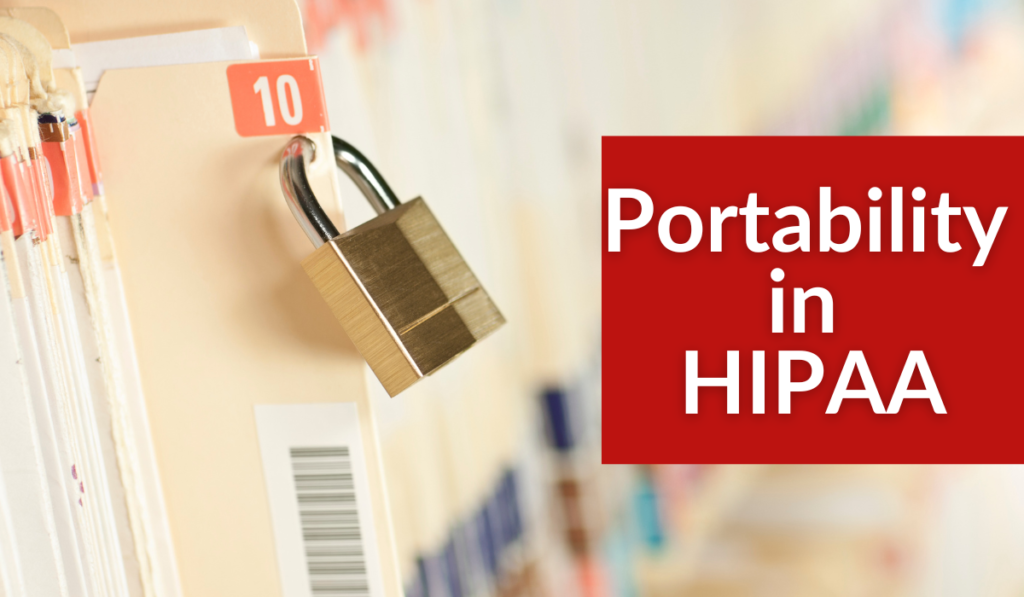 Portability in HIPAA